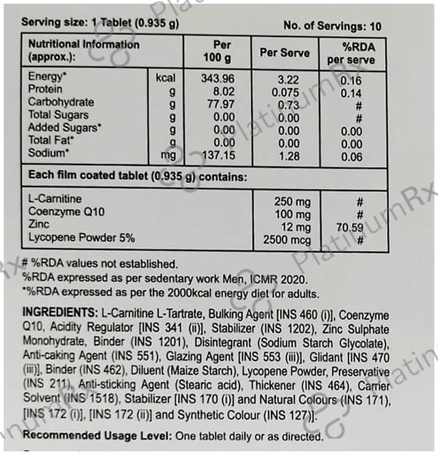 Leeford Cozyrich-Q10 Tablet