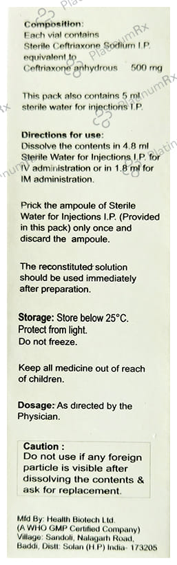 Peptocef 500 Injection