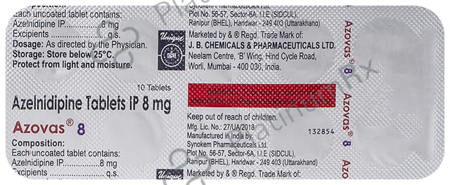 Azovas 8mg Tablet 10s