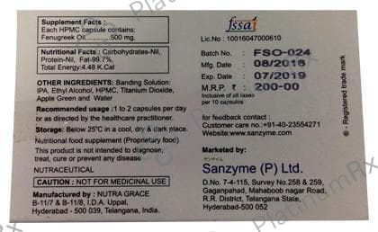 SAN-F Fenugreek Oil Capsule 10s