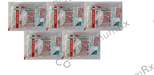 Dispovan U-40 Insulin Syringe Unitpack 10 syringes