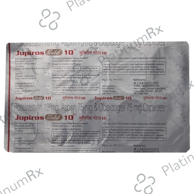 Jupiros Gold 10/75/75mg Capsule 10s