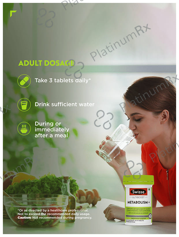 Swisse Ultiboost Metabolism+ - For Digestion & Detox - Tablet