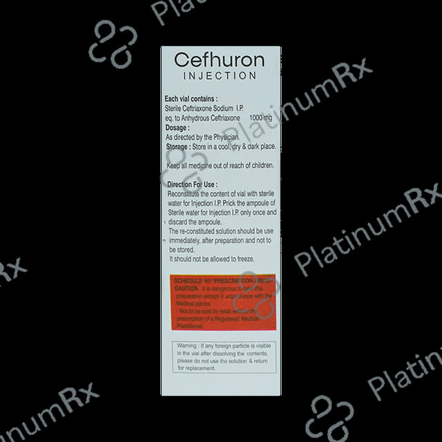 Cefhuron 1gm Injection