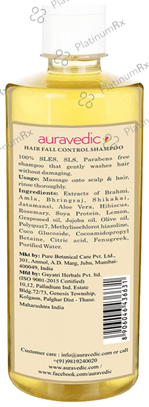 Auravedic Hair Fall Control Shampoo 500 gm