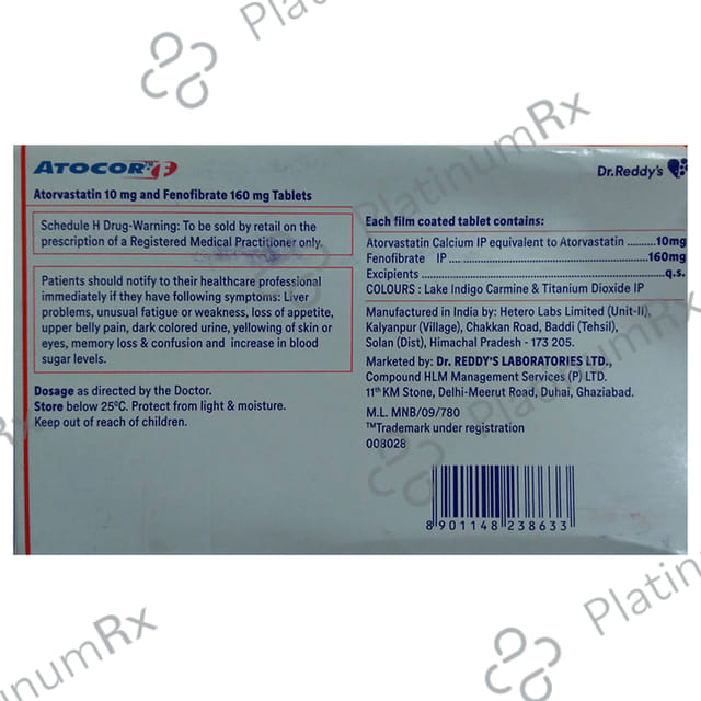 Atocor F 10/160mg Tablet 15s