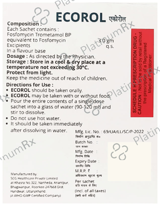 Ecorol 3000mg Sachet 8s