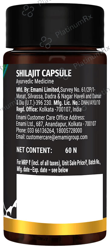 Zandu 500mg Shilajit Capsule 60s