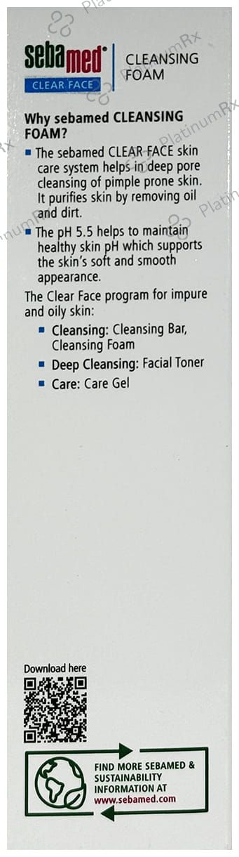 Sebamed Antibacterial Clear Face Cleansing Foam 50ml