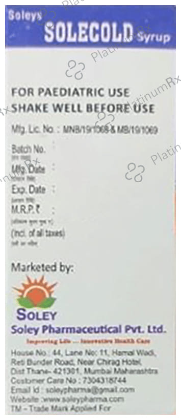 Soleys Solecold Syrup