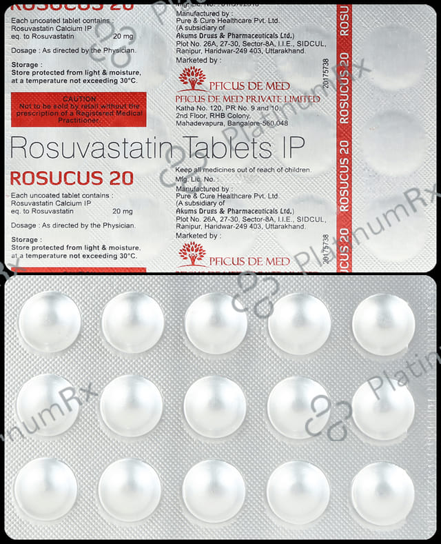Rosucus 20mg Tablet 15s