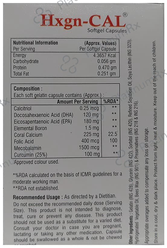 Hxgn-Cal Softgel Capsule