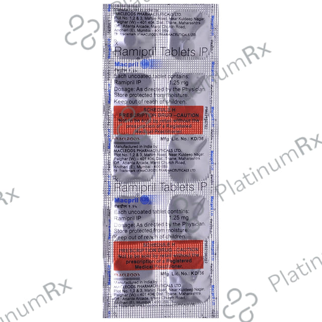 Macpril 1.25mg Tablet 10s