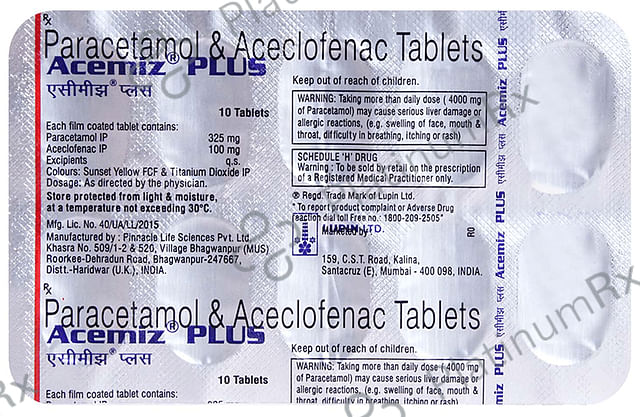 Acemiz Plus Tablet 10s