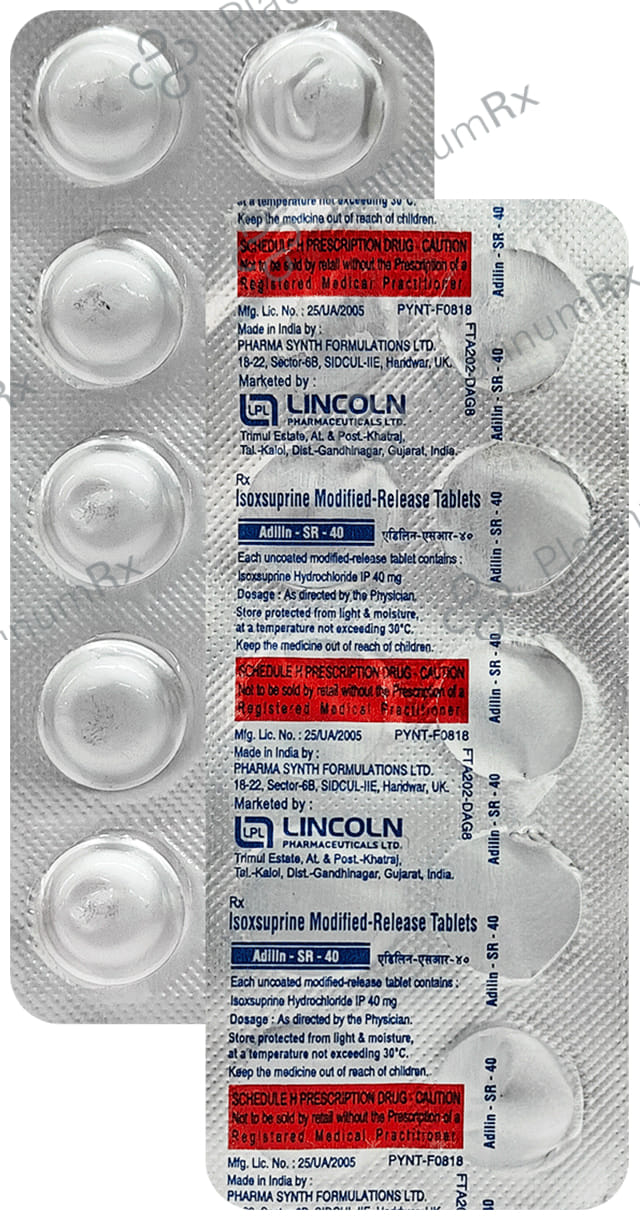 Adilan 40mg Tablet SR 10s