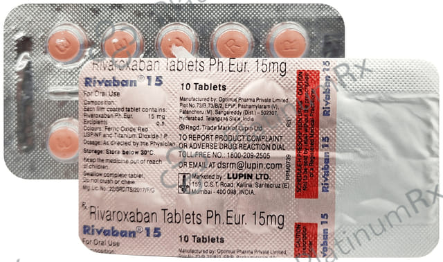 Rivaban 15mg Tablet 10s