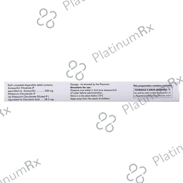 Bactoclav 200/28.5mg Tablet DT 10s