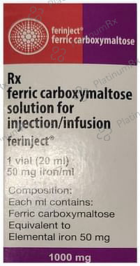 Ferinject 50mg Solution for Injection 20ml