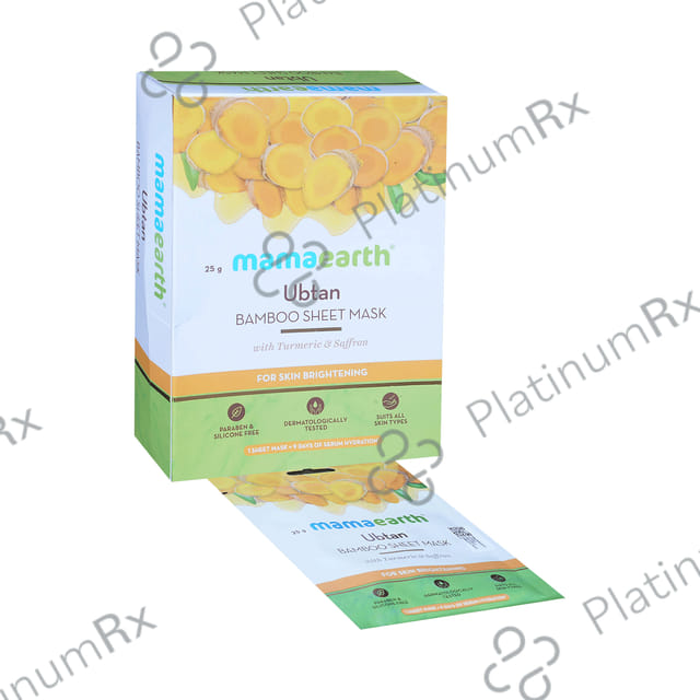 Mamaearth Ubtan Bamboo Sheet Mask