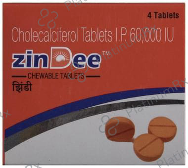 Zindee 60k Chewable Tablet 4s