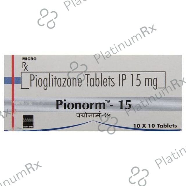 Pionorm 15mg Tablet 10s