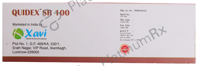 Quidex SR 100 Tablet