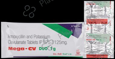 Mega CV Duo 875/125mg Tablet 6s
