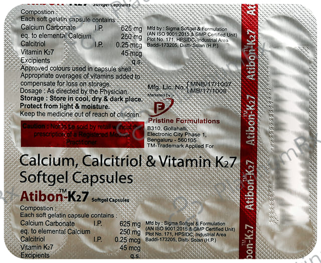 Atibon K27 Softgel Capsule 15s