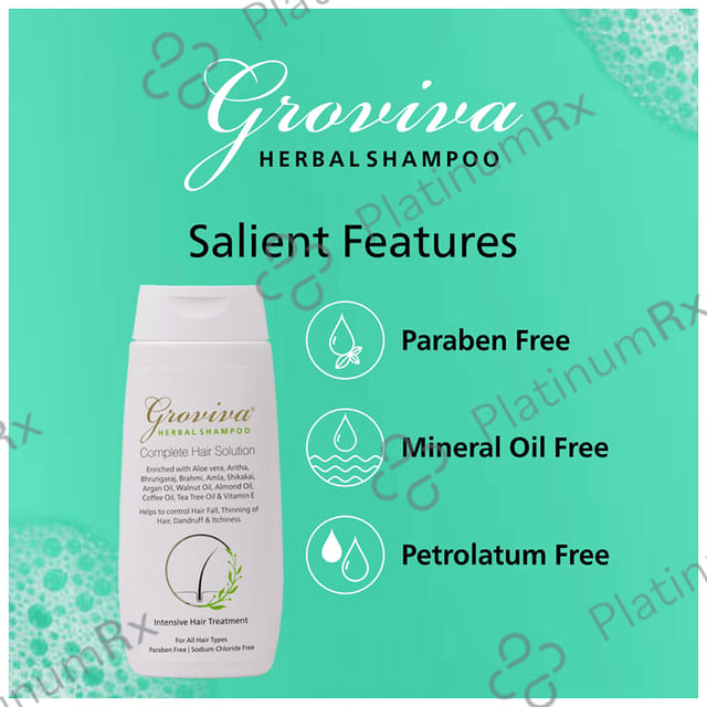 Groviva Complete Hair Solution Herbal Shampoo (100ml Each) 1 Bottle