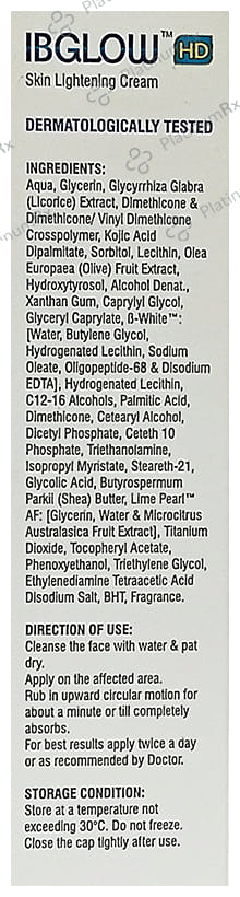 IBGlow HD Skin Lightening Cream 15gm