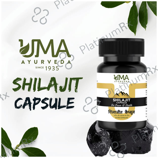 Uma Ayurveda Shilajit Veg Capsule