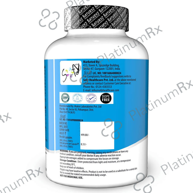 Naturyz Burpfree Nano Omega 3 Fish Oil with Vitamin D3 Softgel Capsule 90 capsules