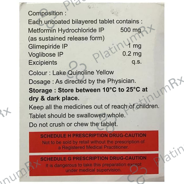 Apriglim MV 1 Tablet SR 10 Tablet SR
