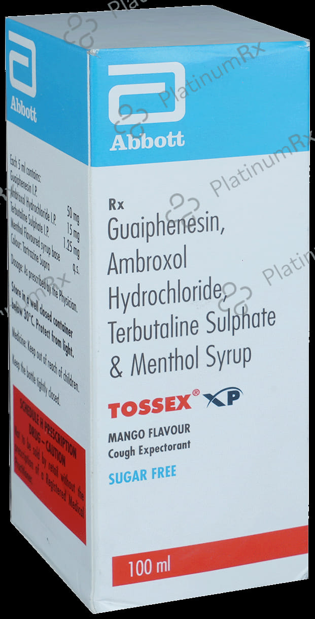 Tossex XP Expectorant Mango Sugar Free Syrup 100ml