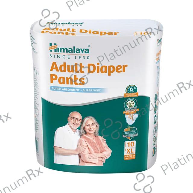 Himalaya Adult Diaper Pant with Natural Odour Lock and Antibacterial Absorbent Core XL 10s