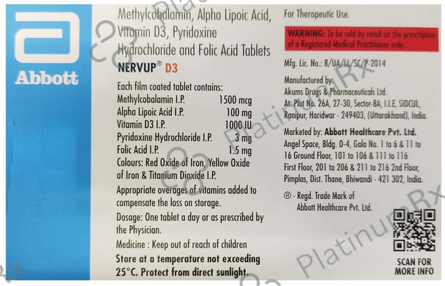 Nervup D3 Tablet 15s