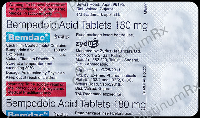 Bemdac 180mg Tablet 10s