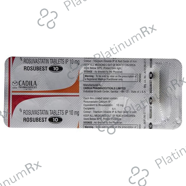 Rosubest 10mg Tablet 10s