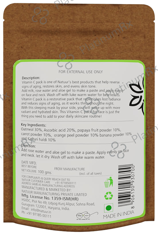 Natuur Antioxidant Vitamin C Face Pack