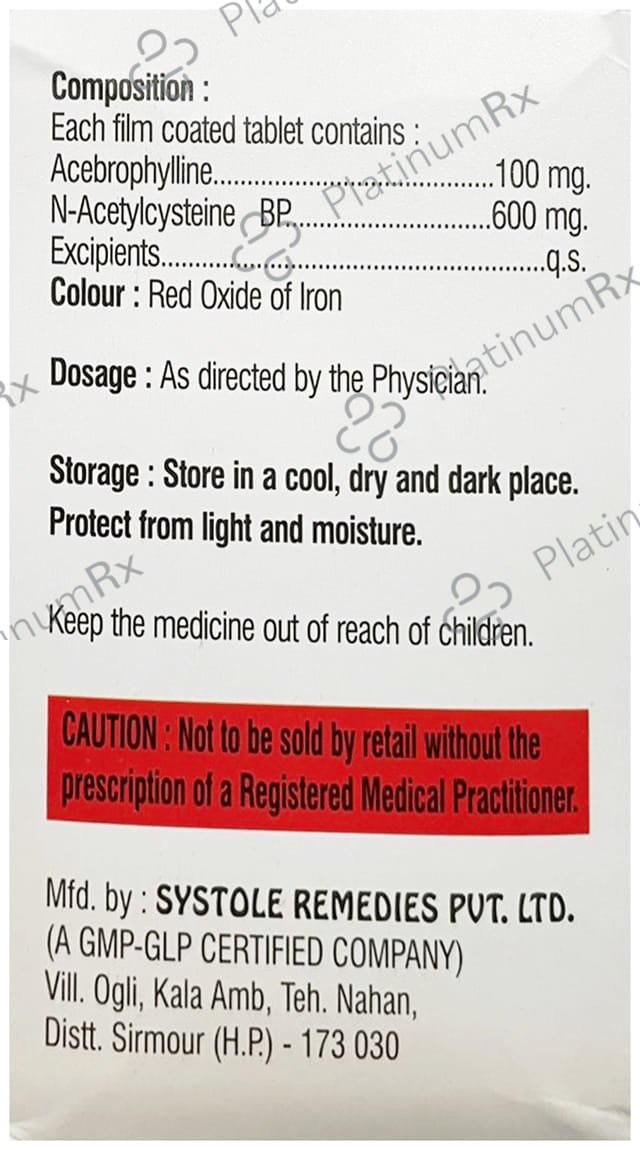 Twin 100/600mg Clear Tablet 10s