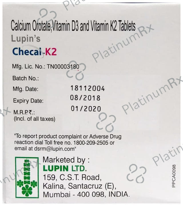 Checal K2 Tablet 10s