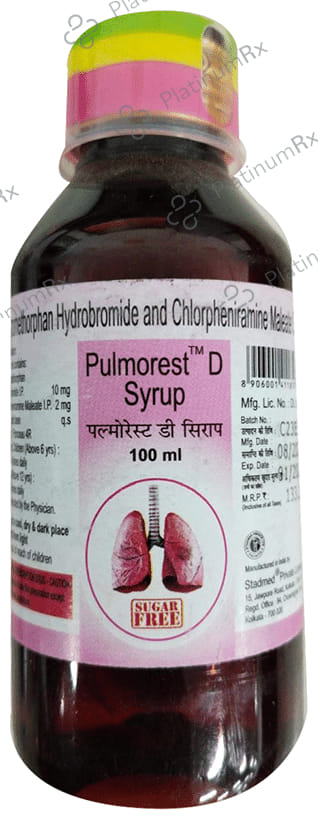 Pulmorest D Syrup Sugar Free