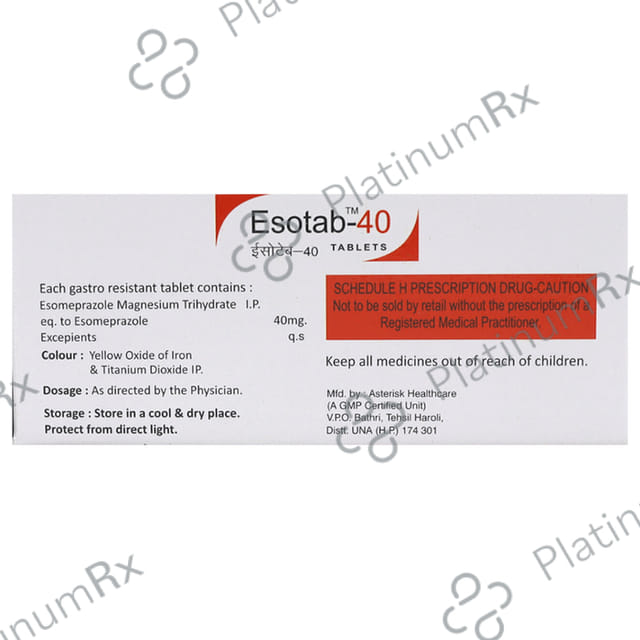 Esotab 40mg Tablet 10s
