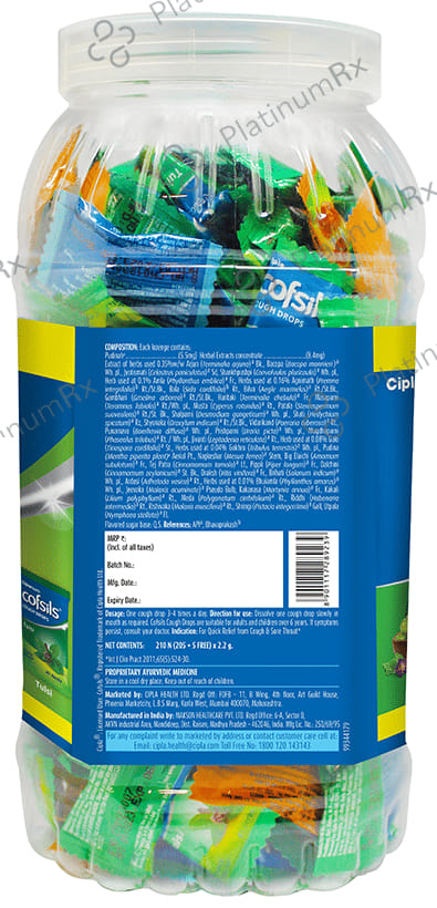 Cofsils Assorted Cough Drop Lozenges 210s