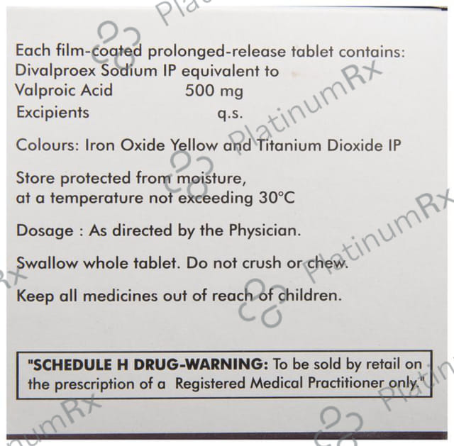 Divalprid OD PR 500mg Tablet 10s