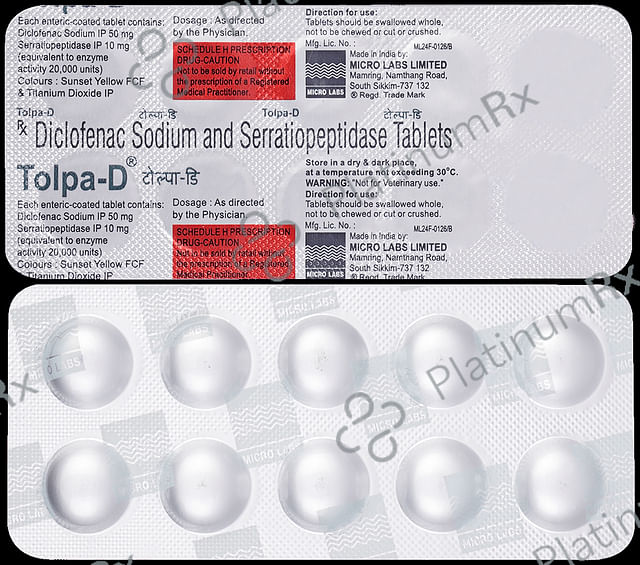 Tolpa D 50/10mg Tablet 10s