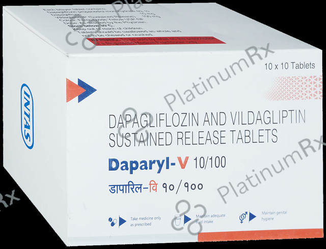 Daparyl V 10/100mg Tablet 10s