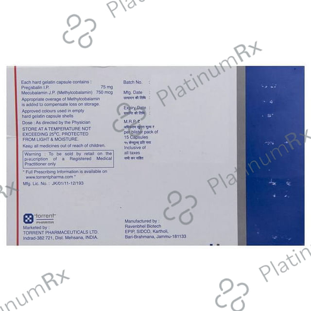 Pregalin M 75 Capsule 15 capsules