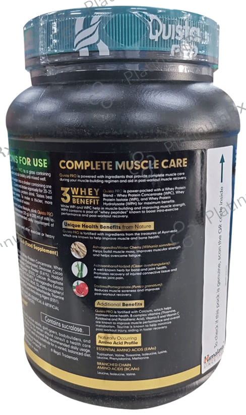 Himalaya Nutrition Quista Pro Whey Protein - Powder for Bones, Muscles, Stamina & Endurance - Flavour Chocolate 1 Powder