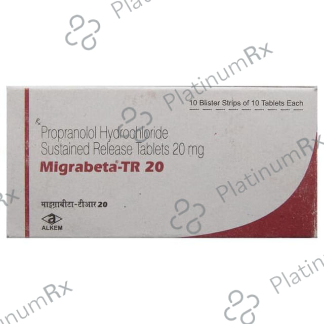 Migrabeta TR 20mg Tablet SR 10s